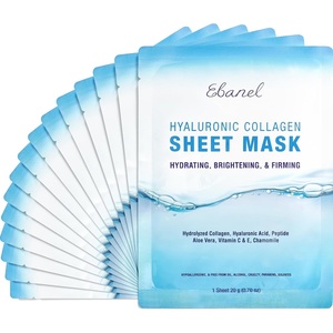 image:imageEbanel 20Pack Collagen Face Mask with Hyaluronic Acid Vitamin C Peptide07 Ounce Pack of 15