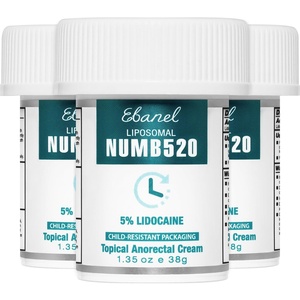 image:imageEbanel 5 Lidocaine Numbing Cream Pain Relief Burn Itch Cream 135Oz 2PK135 Ounce Pack of 3