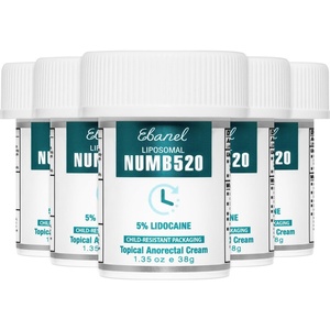image:imageEbanel 5 Lidocaine Numbing Cream Pain Relief Burn Itch Cream 135Oz 2PK135 Ounce Pack of 5