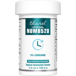 image:imageEbanel 5 Lidocaine Numbing Cream Pain Relief Burn Itch Cream 135Oz 2PK49 Ounce Pack of 1