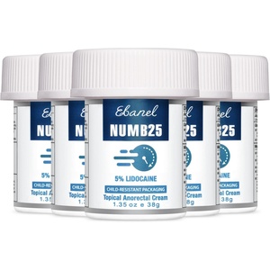 image:imageEbanel 5 Lidocaine Numbing Cream Pain Relief Burn Itch Numb Cream 135Oz135 Ounce Pack of 5