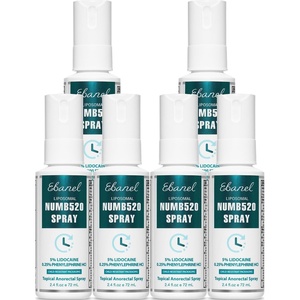 image:imageEbanel 5 Lidocaine Spray Pain Relief Burn Itch Relief Numbing Spray 2PK24 Fl Oz Pack of 6