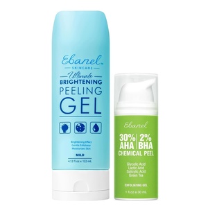 image:imageEbanel Bundle of Gentle Exfoliating Face Scrub Peeling Gel and 30 AHA 2 BHA Chemical Peel Exfoliant Gel