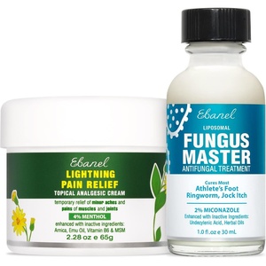 image:imageEbanel Bundle of Pain Relief Cream Arnica Menthol 2 Oz and Fungus Treatment 1 Oz
